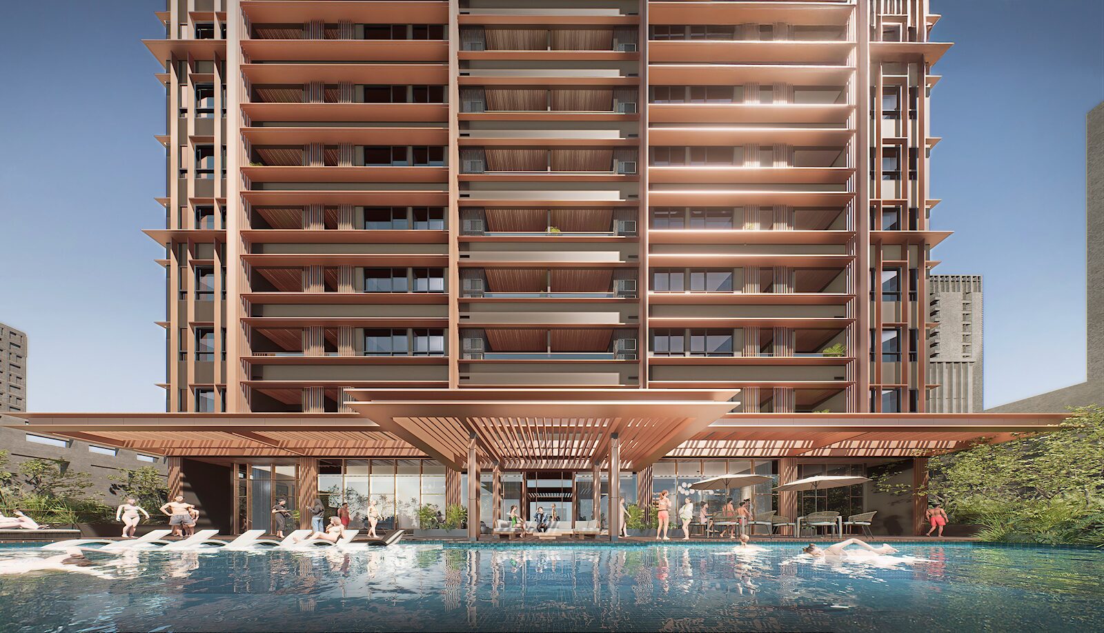 Sondris amenity deck rendering