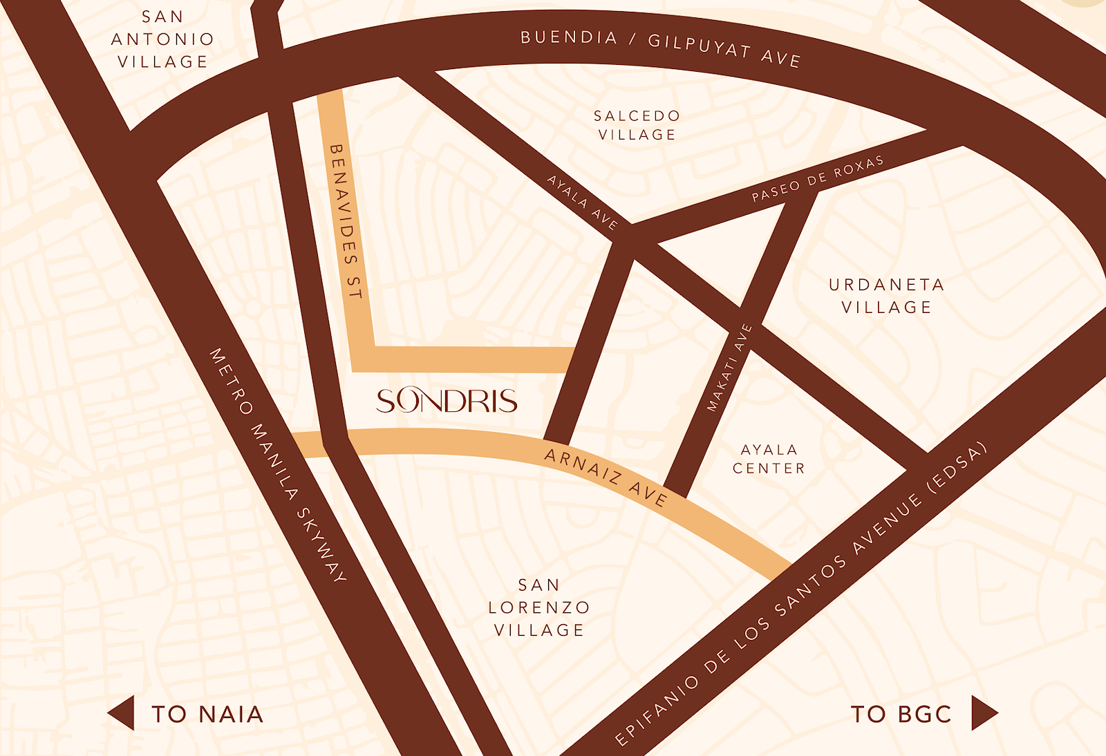 Sondris location map graphic