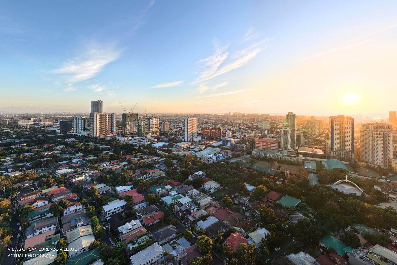 San Lorenzo and Makati skyline view